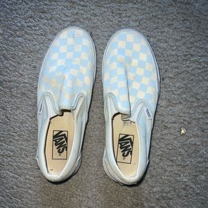 Vans blue checkered